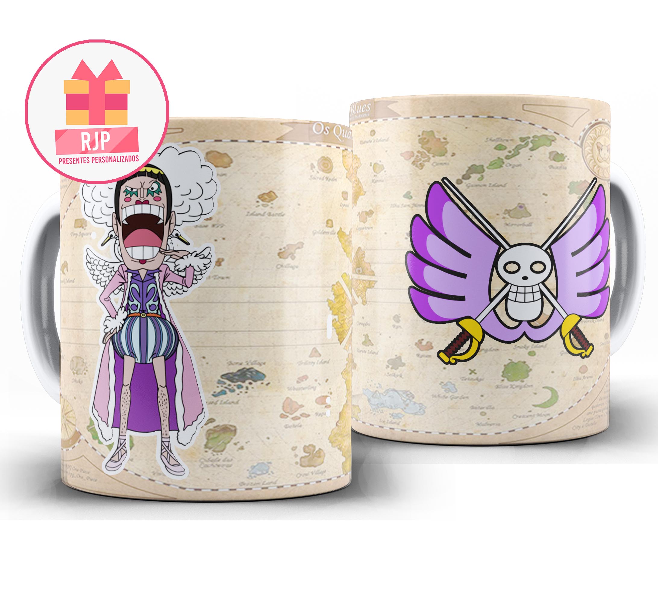 Caneca Anime - One Piece - Baroque Works - Mr 2